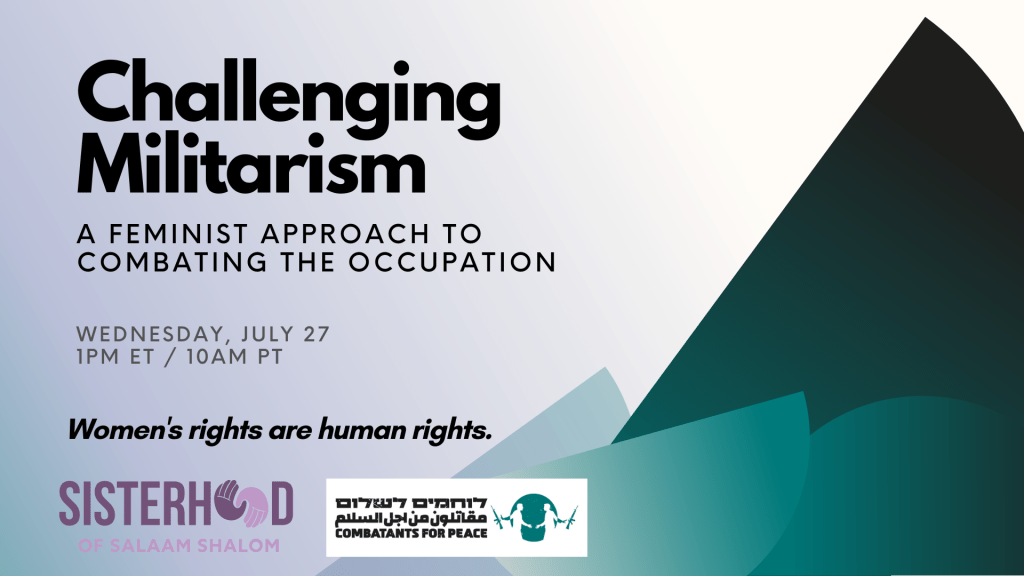Challenging Militarism CfP / Sisterhood
