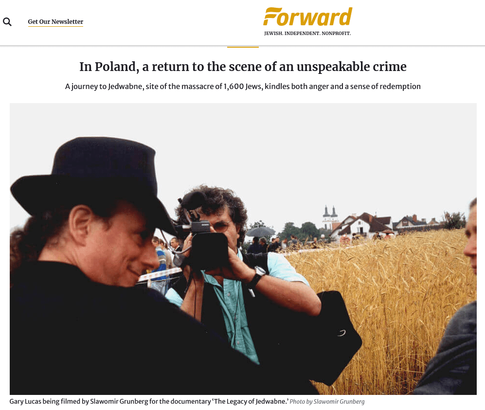 Beitrag im Forward zu jedwabne