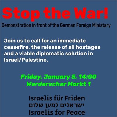 Stop the war - Israelis for Peace