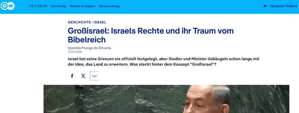 Screenshot des Beitrages Deutsche Welle